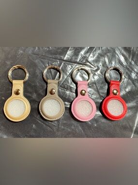 Leather AirTag Keychain Fob - Assorted Colors $6 Each